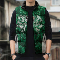 Queensland Maori Kiwi Personalised Sleeveless Puffer Jacket Kikirangi Papua Shell Maori Tribal Tattoo LT9 - Polynesian Pride