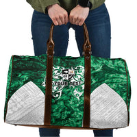 Queensland Maori Kiwi Personalised Travel Bag Kikirangi Papua Shell Maori Tribal Tattoo LT9 Green - Polynesian Pride