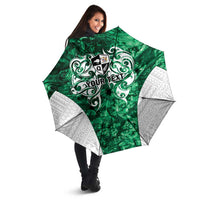 Queensland Maori Kiwi Personalised Umbrella Kikirangi Papua Shell Maori Tribal Tattoo LT9 - Polynesian Pride