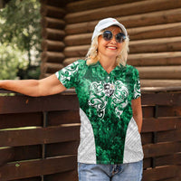 Queensland Maori Kiwi Personalised Women Polo Shirt Kikirangi Papua Shell Maori Tribal Tattoo LT9 - Polynesian Pride