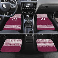 Queensland Maori Nga Hau E Wha Custom Car Mats Polynesian Maori Tribal Pattern