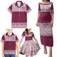 Queensland Maori Nga Hau E Wha Custom Family Matching Puletasi and Hawaiian Shirt Polynesian Maori Tribal Pattern LT9 - Polynesian Pride