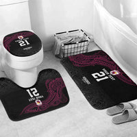 Queensland Papua New Guinea Custom Bathroom Set All Black Pacific PNG Tribal Style - Polynesian Pride
