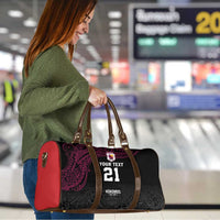 Queensland Papua New Guinea Custom Travel Bag All Black Pacific PNG Tribal Style LT9 - Polynesian Pride