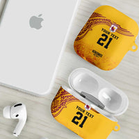 Queensland Papua New Guinea Custom AirPods Case All Gold Pacific PNG Tribal Style LT9 - Polynesian Pride