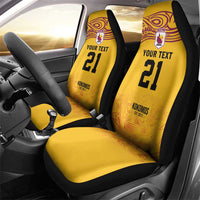 Queensland Papua New Guinea Custom Car Seat Cover All Gold Pacific PNG Tribal Style LT9 - Polynesian Pride