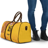 Queensland Papua New Guinea Custom Travel Bag All Gold Pacific PNG Tribal Style LT9 - Polynesian Pride