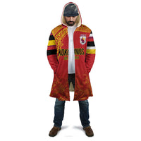 Queensland Papua New Guinea Custom Cloak All Red Pacific PNG Tribal Style - Polynesian Pride