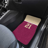 Queensland Samoa Custom Car Mats Maroon Pacific Polynesian Tribal Pattern