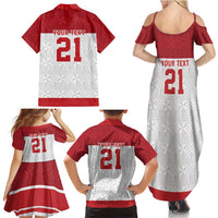 Queensland Tonga Custom Family Matching Summer Maxi Dress and Hawaiian Shirt QLD with Tongan Ngatu Pattern LT9 - Polynesian Pride