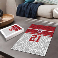 Queensland Tonga Custom Puzzle QLD with Tongan Ngatu Pattern - Polynesian Pride