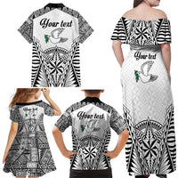 Personalised Tonga 676 Family Matching Off Shoulder Maxi Dress and Hawaiian Shirt Tribal Kupesi Ngatu Unique LT9 - Polynesian Pride