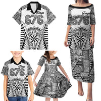 Personalised Tonga 676 Family Matching Puletasi and Hawaiian Shirt Tribal Kupesi Ngatu Unique LT9 - Polynesian Pride