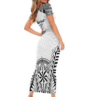 Personalised Tonga 676 Family Matching Short Sleeve Bodycon Dress and Hawaiian Shirt Tribal Kupesi Ngatu Unique LT9 - Polynesian Pride