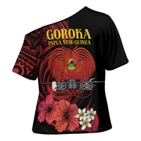 Huli Wigmen Tribe Hela Province Cross Shoulder Shirt Papua New Guinea Indigenous Pattern LT9 - Polynesian Pride