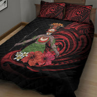 Huli Wigmen Tribe Hela Province Quilt Bed Set Papua New Guinea Indigenous Pattern LT9 - Polynesian Pride
