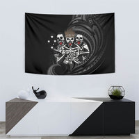 Skeleton Tribe Simbu Province Tapestry Papua New Guinea Indigenous Pattern LT9 - Polynesian Pride