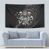 Skeleton Tribe Simbu Province Tapestry Papua New Guinea Indigenous Pattern LT9 - Polynesian Pride