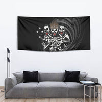 Skeleton Tribe Simbu Province Tapestry Papua New Guinea Indigenous Pattern LT9 - Polynesian Pride