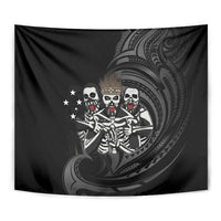 Skeleton Tribe Simbu Province Tapestry Papua New Guinea Indigenous Pattern LT9 - Polynesian Pride