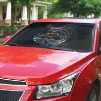 Mokomoko Tribe Eastern Highlands Province Auto Sun Shade Papua New Guinea Indigenous Pattern LT9 - Polynesian Pride