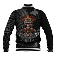 Mokomoko Tribe Eastern Highlands Province Baseball Jacket Papua New Guinea Indigenous Pattern LT9 - Polynesian Pride