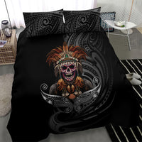 Mokomoko Tribe Eastern Highlands Province Bedding Set Papua New Guinea Indigenous Pattern LT9 - Polynesian Pride