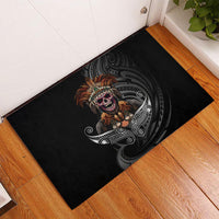 Mokomoko Tribe Eastern Highlands Province Rubber Doormat Papua New Guinea Indigenous Pattern LT9 - Polynesian Pride