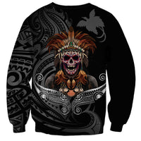 Mokomoko Tribe Eastern Highlands Province Sweatshirt Papua New Guinea Indigenous Pattern LT9 - Polynesian Pride