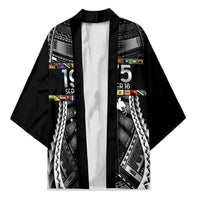 Independen Stet bilong Papua Niugini 1975 Kimono Black Tribal Papua New Guinea Province Flag LT9 Unisex Black - Polynesian Pride
