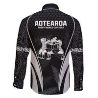 New Zealand Aotearoa Rugby Family Matching Summer Maxi Dress and Hawaiian Shirt Haka Dance Mixed Silver Fern Sporty Style LT9 - Polynesian Pride