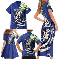 FSM Chuuk State Polynesian Shark Tattoo Personalised Family Matching Short Sleeve Bodycon Dress and Hawaiian Shirt LT9 - Polynesian Pride