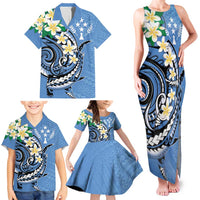 FSM Kosrae Polynesian Shark Tattoo Personalised Family Matching Tank Maxi Dress and Hawaiian Shirt LT9 - Polynesian Pride