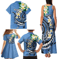 FSM Kosrae Polynesian Shark Tattoo Personalised Family Matching Tank Maxi Dress and Hawaiian Shirt LT9 - Polynesian Pride