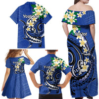 FSM Pohnpei Polynesian Shark Tattoo Personalised Family Matching Off Shoulder Maxi Dress and Hawaiian Shirt LT9 - Polynesian Pride