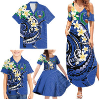 FSM Pohnpei Polynesian Shark Tattoo Personalised Family Matching Summer Maxi Dress and Hawaiian Shirt LT9 - Polynesian Pride