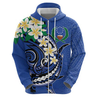 FSM Pohnpei Polynesian Shark Tattoo Personalised Hoodie