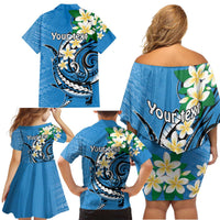 FSM Yap State Polynesian Shark Tattoo Personalised Family Matching Off Shoulder Short Dress and Hawaiian Shirt LT9 - Polynesian Pride
