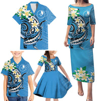 FSM Yap State Polynesian Shark Tattoo Personalised Family Matching Puletasi and Hawaiian Shirt LT9 - Polynesian Pride