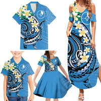 FSM Yap State Polynesian Shark Tattoo Personalised Family Matching Summer Maxi Dress and Hawaiian Shirt LT9 - Polynesian Pride