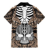 Personalised Polynesia Skull Family Matching Mermaid Dress and Hawaiian Shirt With Boars Tusk Gold Arty Vibe LT9 - Polynesian Pride