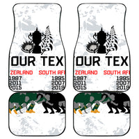 Custom New Zealand South Africa Rugby Car Mats History Commemorative World Cup Winners Unique LT9 White - Polynesian Pride