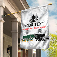 Custom New Zealand South Africa Rugby Garden Flag History Commemorative World Cup Winners Unique LT9 House Flag White - Polynesian Pride