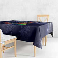 Felis Pusgua Guam Santa Tablecloth Merry Christmas with Polynesian Tribal
