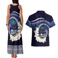 Hafai Adai Guam Guasalis Couples Matching Tank Maxi Dress and Hawaiian Shirt Polynesian Tribal Pattern LT9 - Polynesian Pride