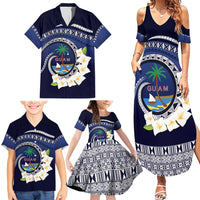 Hafai Adai Guam Guasalis Family Matching Summer Maxi Dress and Hawaiian Shirt Polynesian Tribal Pattern LT9 - Polynesian Pride