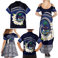 Hafai Adai Guam Guasalis Family Matching Summer Maxi Dress and Hawaiian Shirt Polynesian Tribal Pattern LT9 - Polynesian Pride