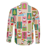 Mele Kalikimaka Hawaii Christmas Family Matching Mermaid Dress and Hawaiian Shirt Funny Santan Hippie Style