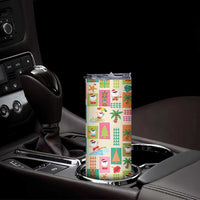 Mele Kalikimaka Hawaii Christmas Skinny Tumbler Funny Santan Hippie Style LT9 - Polynesian Pride