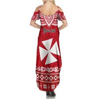 Personalised Wallis and Futuna Christmas Family Matching Summer Maxi Dress and Hawaiian Shirt Polynesian Tribal LT9 - Polynesian Pride